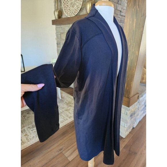 Athleta Long Black Cardigan Sweater‎ Size Small - Picture 1 of 11